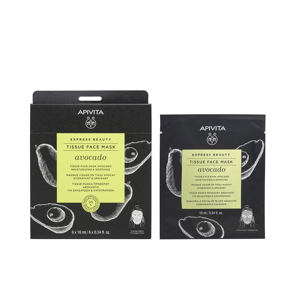 Apivita EXPRESS SHEET maschera idratante calmante con avocado 20ml unisex