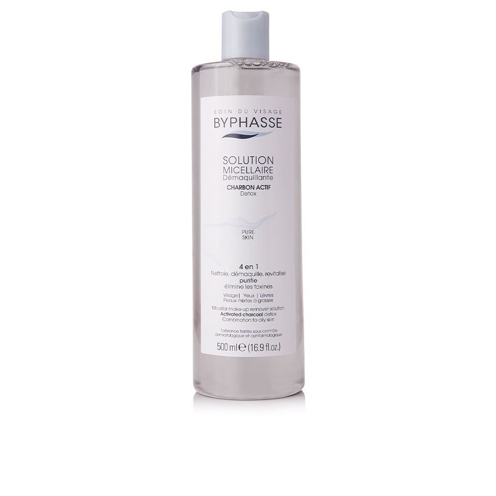 Byphasse SOLUCIN MICELAR desmaquillante con carbn activo 500 ml Donna