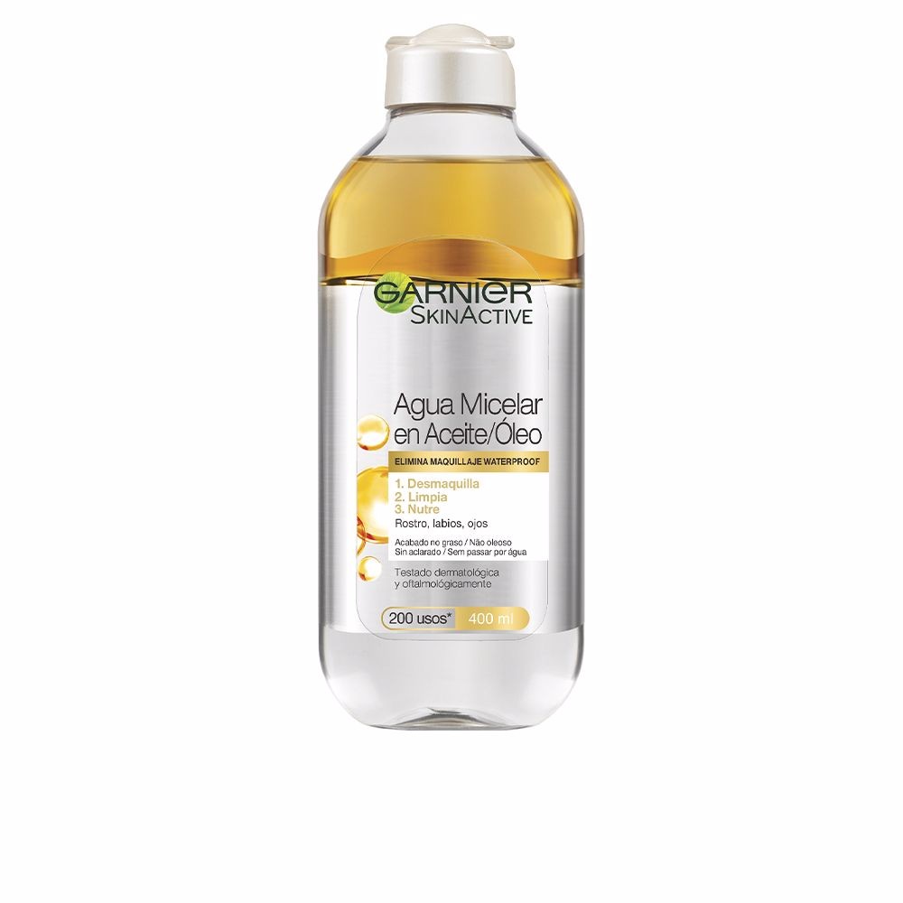 Garnier SKINACTIVE AGUA MICELAR aceite waterproof 400 ml Donna