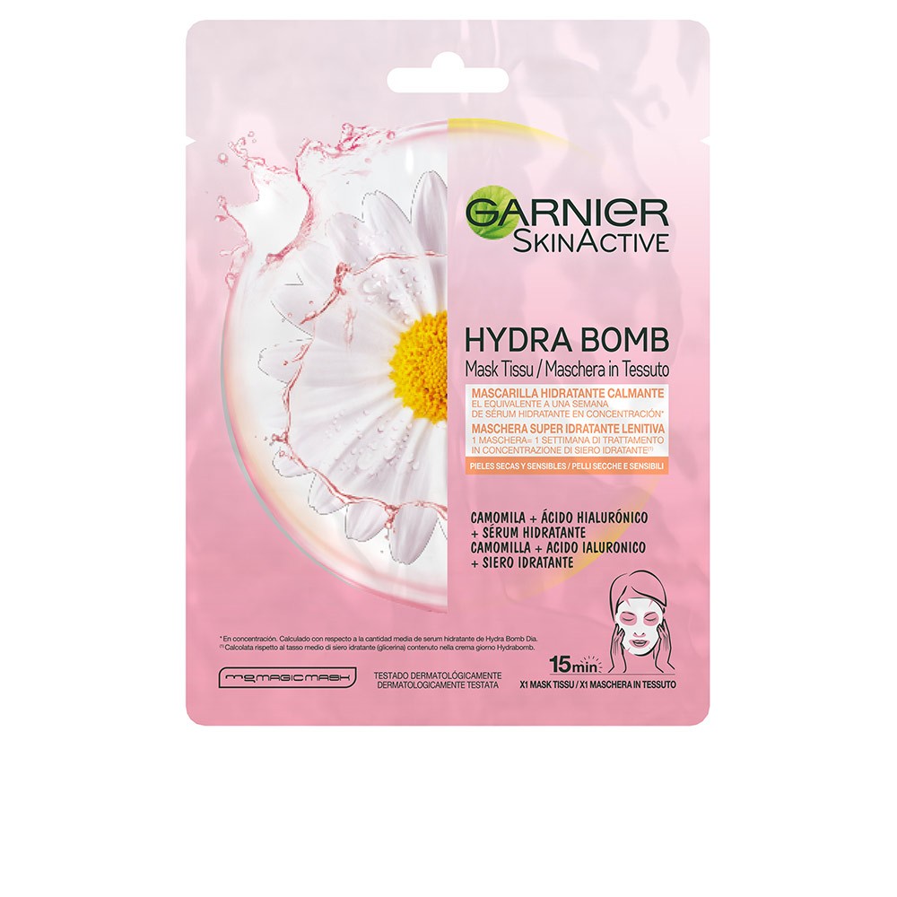 Garnier SKINACTIVE HYDRABOMB mask facial hidratante calmante Donna