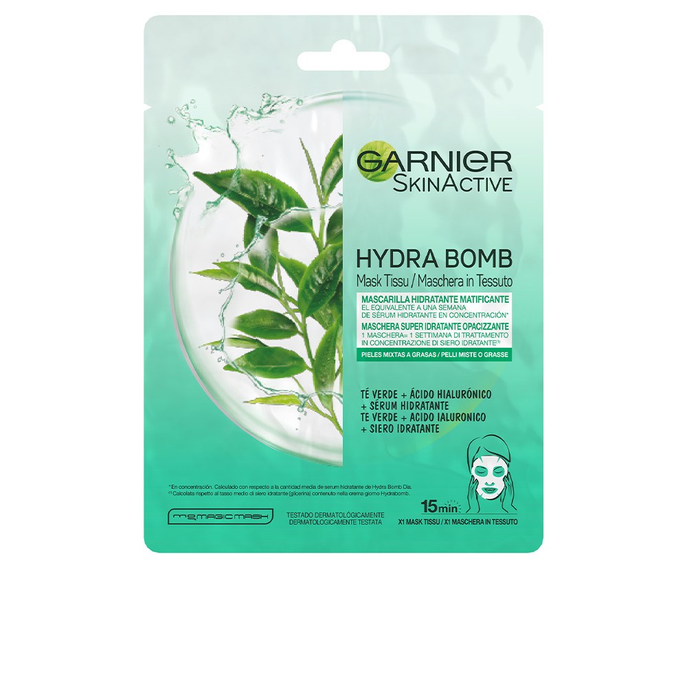 Garnier SKINACTIVE HYDRABOMB mask facial hidratante matificant 28 gr Donna
