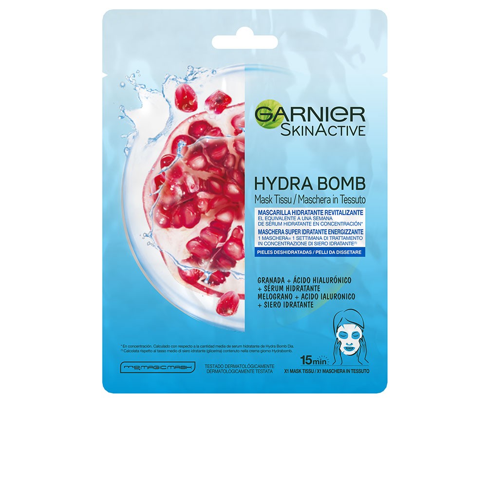 Garnier SKINACTIVE HYDRABOMB mask facial revitalizante Donna