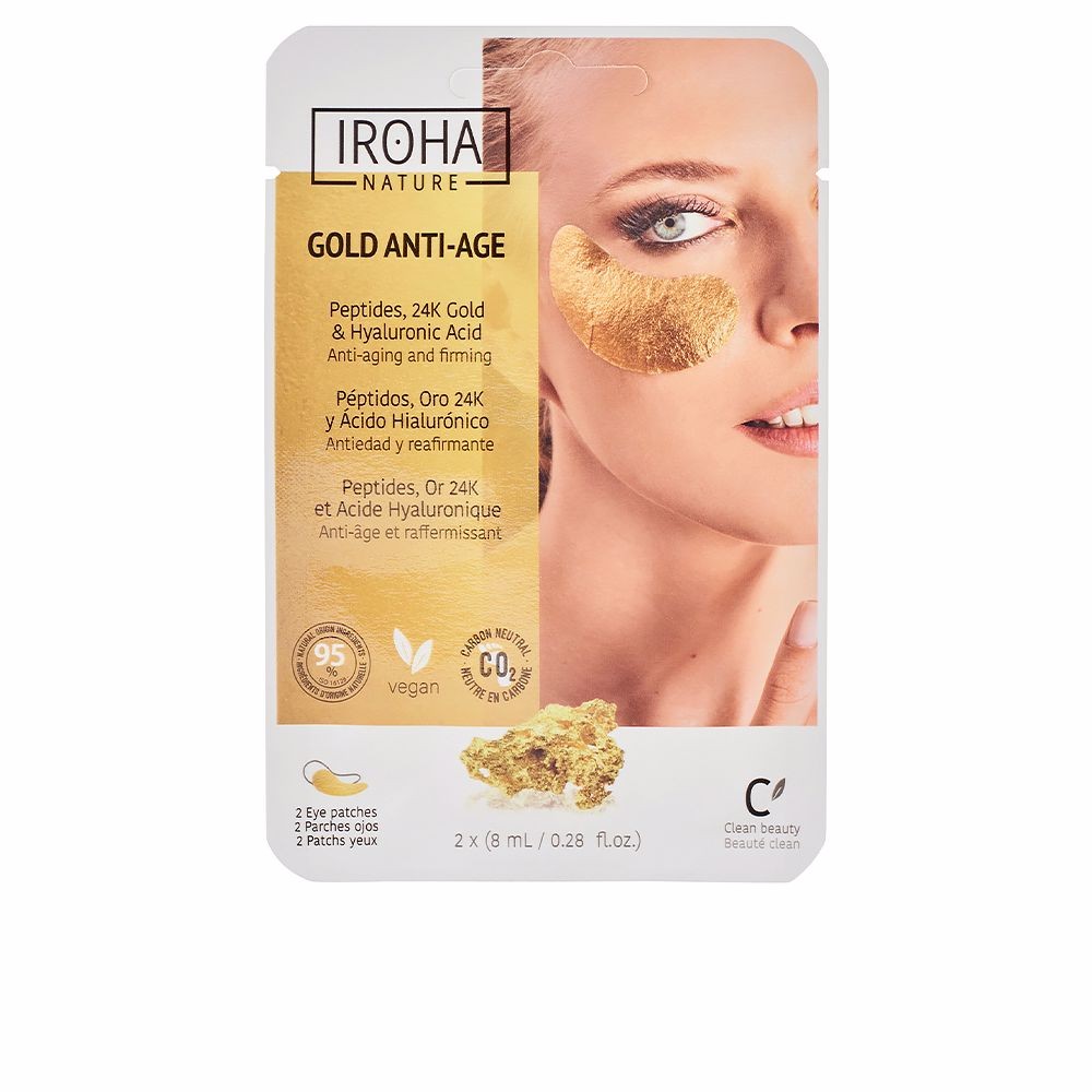 Iroha GOLD tissue eyes patches extra firmness 2 pcs Donna