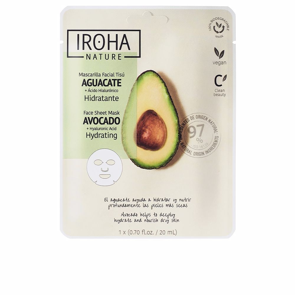 Iroha NATURE MASK avocado hyaluronic acid 1 u Donna