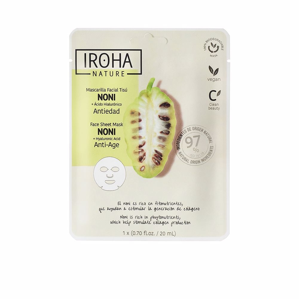 Iroha NATURE MASK noni hyaluronic acid 1 u Donna