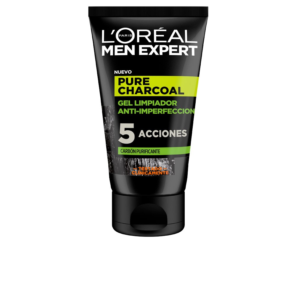 LOral Paris MEN EXPERT pure charcoal gel limpiador purificante 100 ml Uomo