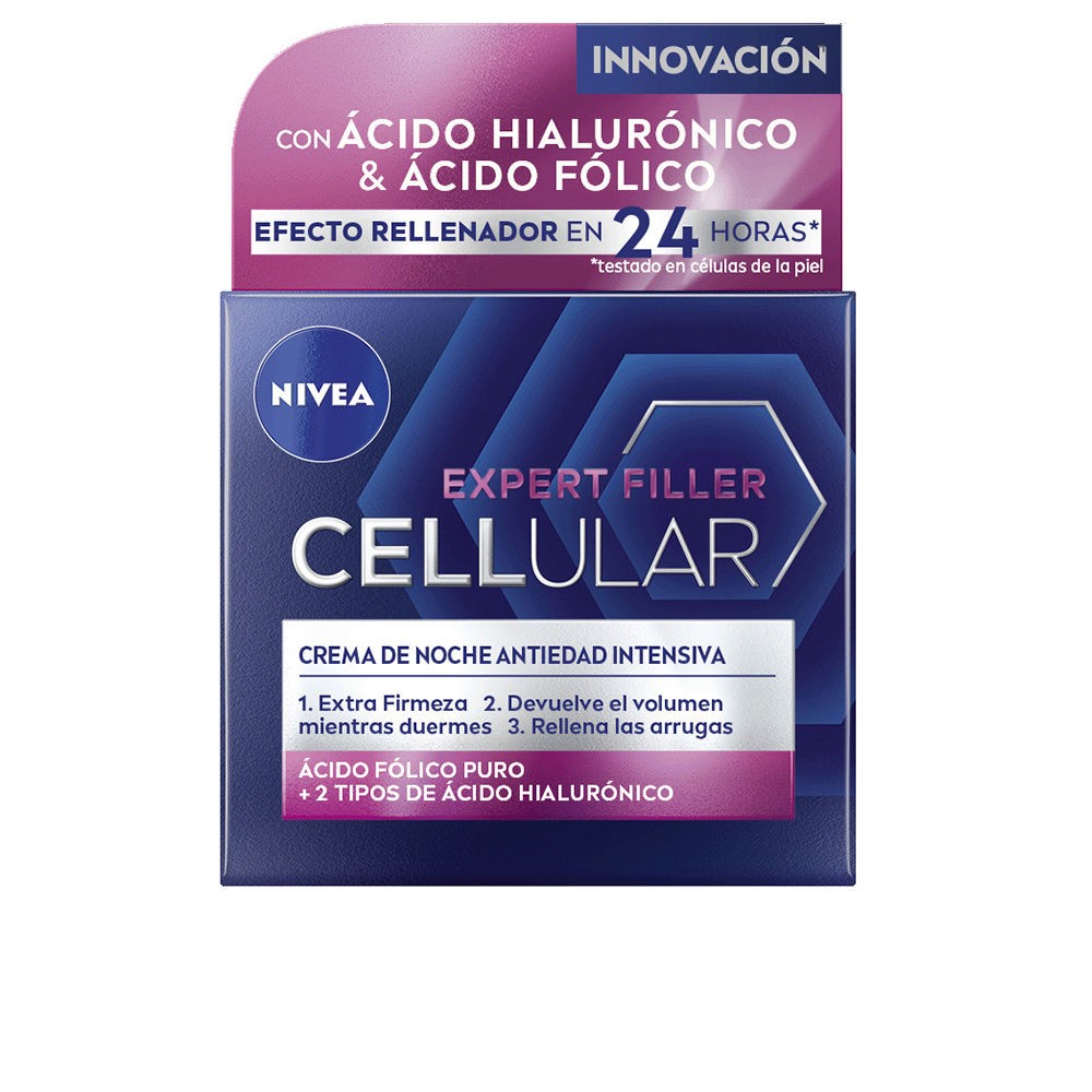 Nivea CELLULAR FILLER hialurnico flico crema noche 50 ml Donna