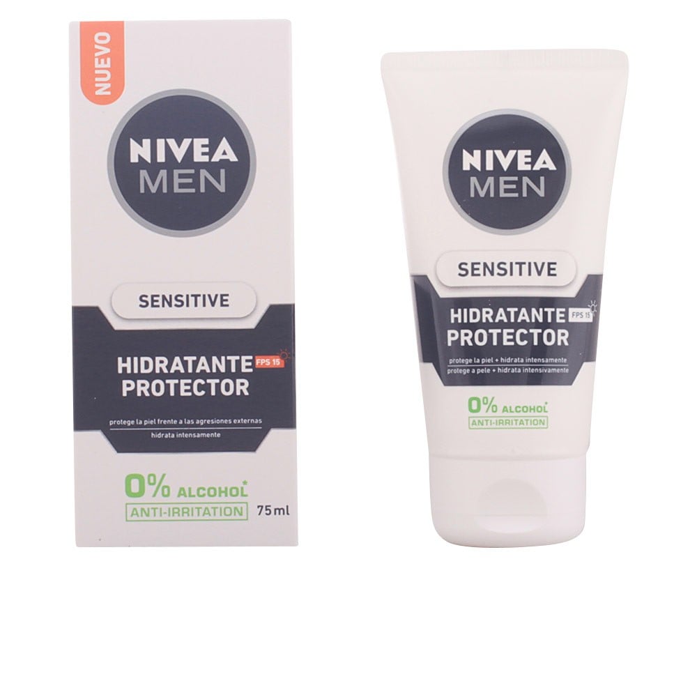 Nivea MEN SENSITIVE protector hidratante 0 alcohol SPF15 75 ml Uomo