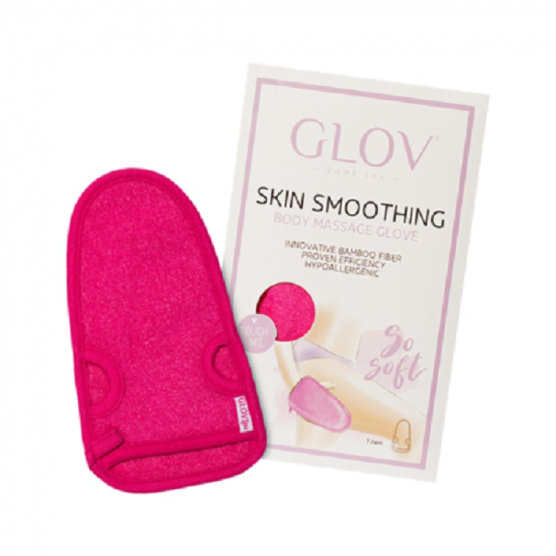 GLOV Guanto da massaggio corpo levigante per la pelle, rosa