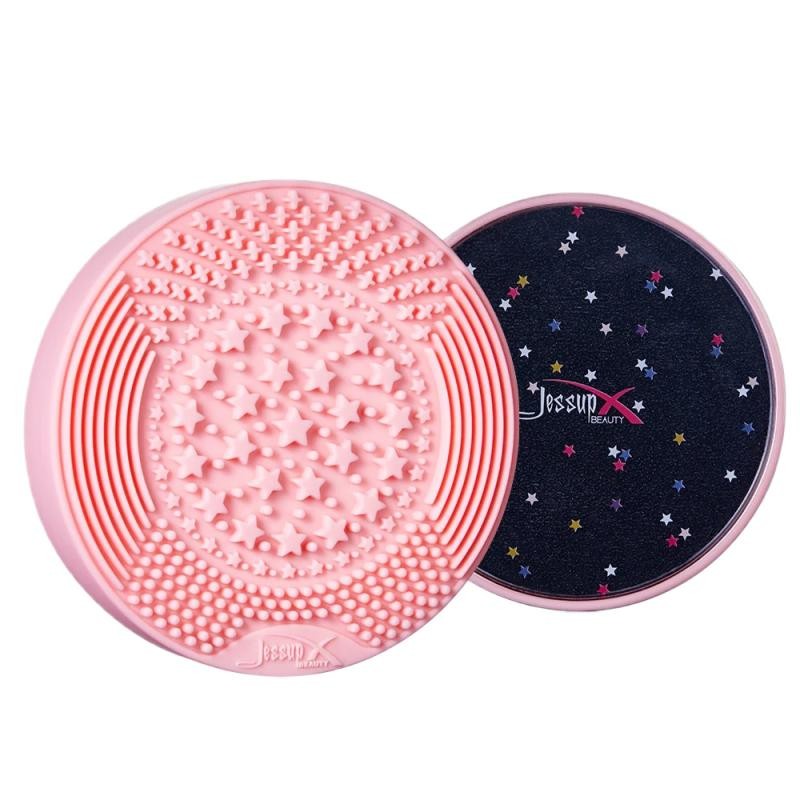 JESSUP Spugna per la pulizia di pennelli Wet&Dry Brush Cleaner Rosa
