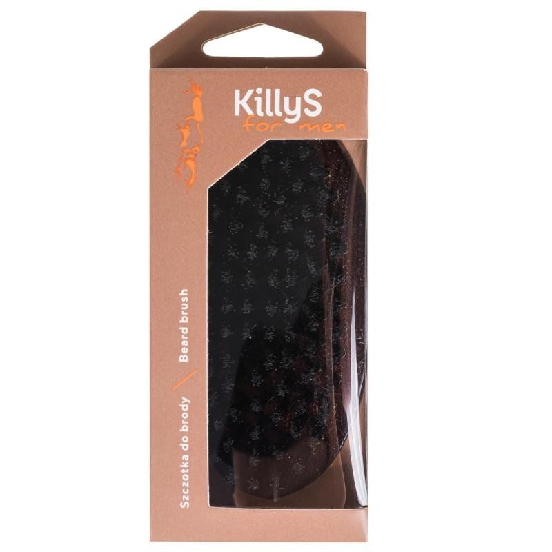KILLYS Spazzola per barba in legno per uomo