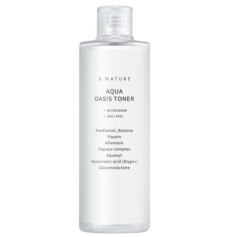 S.nature aqua oasis toner tonico idratante con acido pha e betaina 300 ml