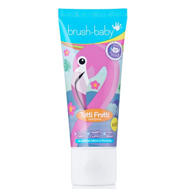 Brush baby dentifricio fiammeggiante per bambini dai 3 anni tutti-frutti 50ml