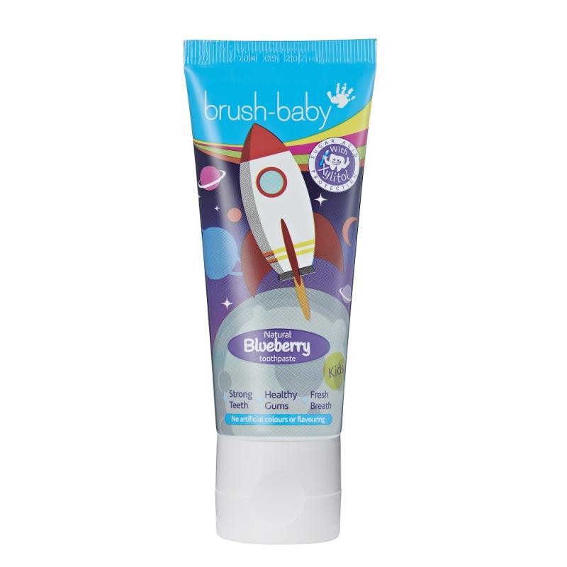 Brush baby dentifricio rocket per bambini dai 3 anni mirtillo 50ml