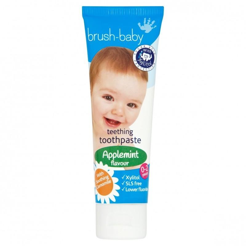 Brush baby dentifricio per la dentizione per bambini da 0 a 2 anni mela-menta 50 ml