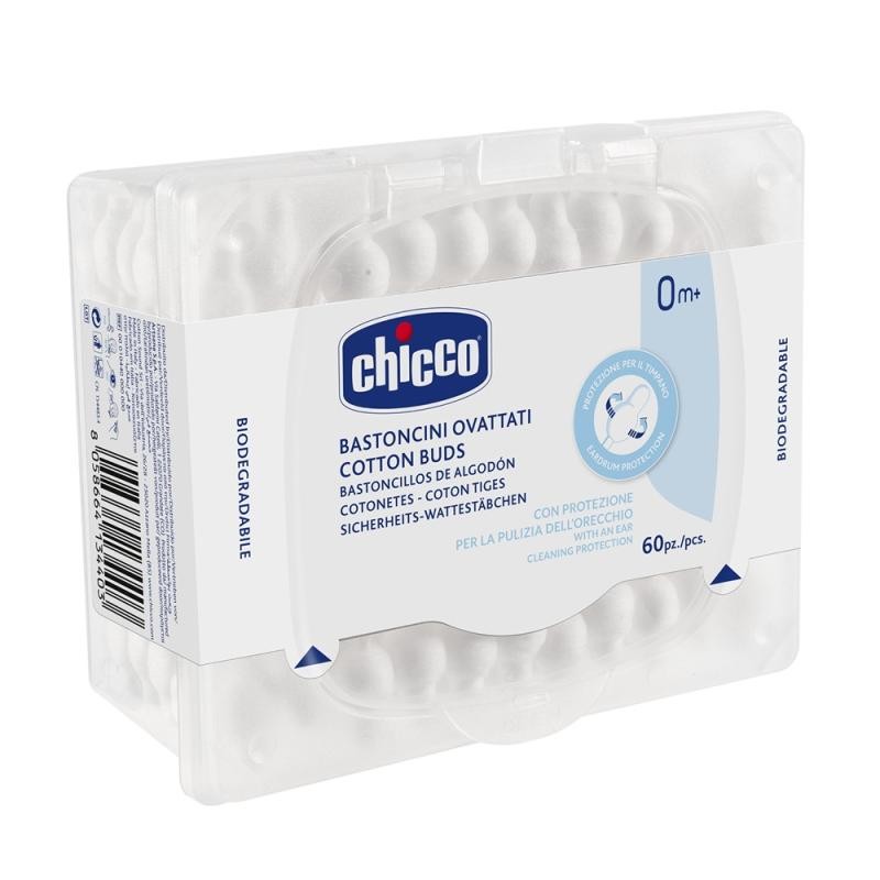 Chicco bastoncini auricolari 60 pezzi.