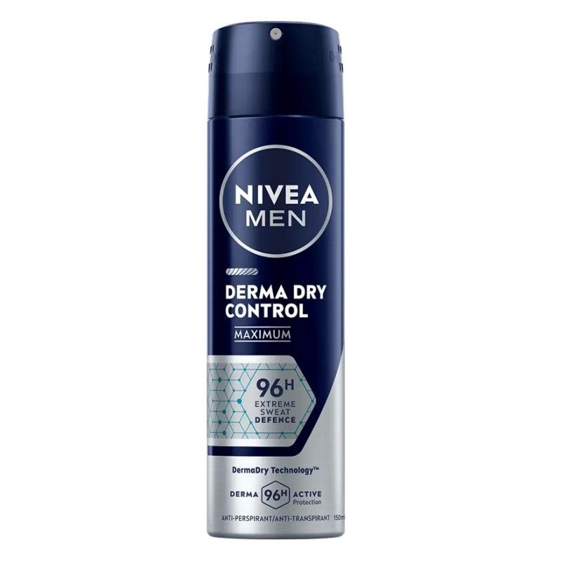 Nivea spray antitraspirante per uomo men derma dry control 150 ml