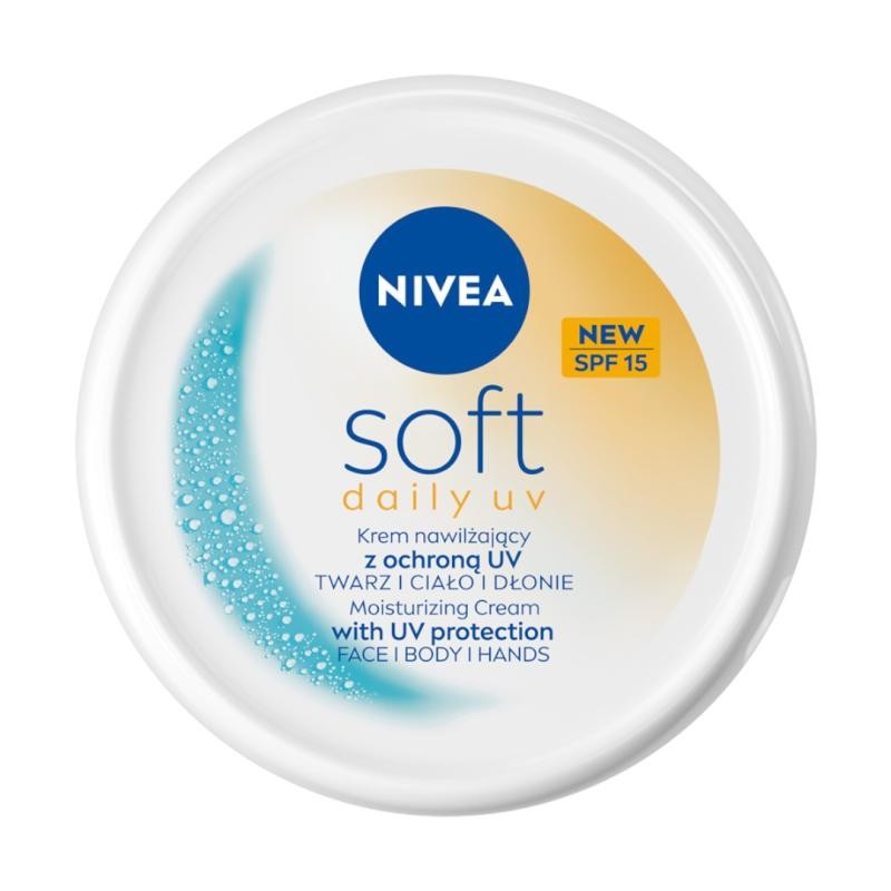 Nivea crema idratante quotidiana uv morbida con protezione uv per viso, corpo e mani spf15 100 ml