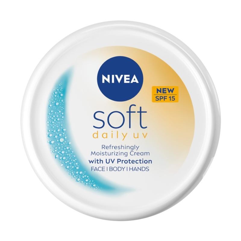 Nivea crema idratante quotidiana uv morbida con protezione uv per viso, corpo e mani spf15 200ml