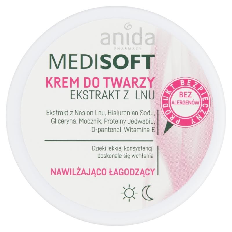 Anida crema viso idratante e lenitiva medisoft 100 ml