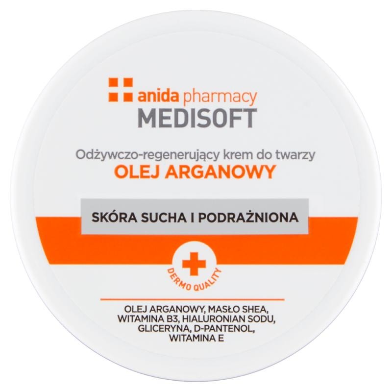 Anida medisoft crema viso nutriente e rigenerante all'olio di argan 100ml
