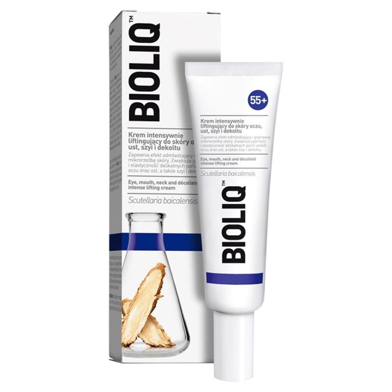 Bioliq crema lifting intensiva 55+ per la pelle di occhi, labbra, collo e décolleté 30 ml