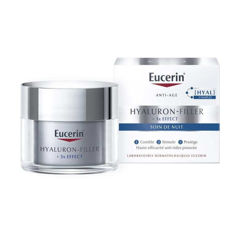 Eucerin hyaluron-filler + 3x effect nacht crema notte antirughe 50 ml