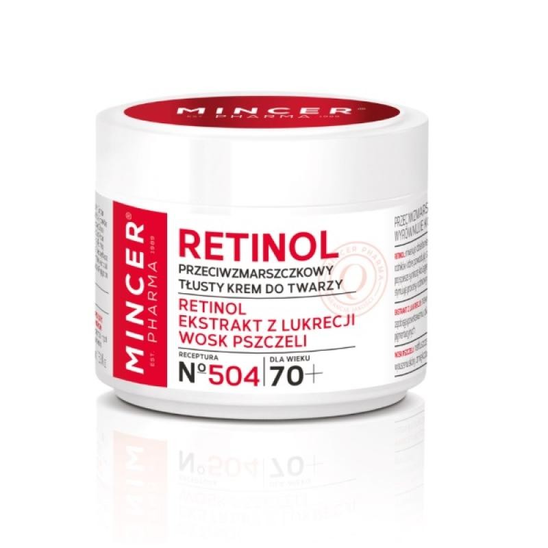 Mincer pharma crema viso antirughe retinol 50+ 504 50ml