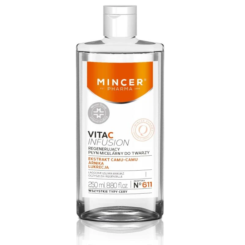 Mincer pharma vita c infusion no.611 fluido micellare rigenerante per il viso 250 ml