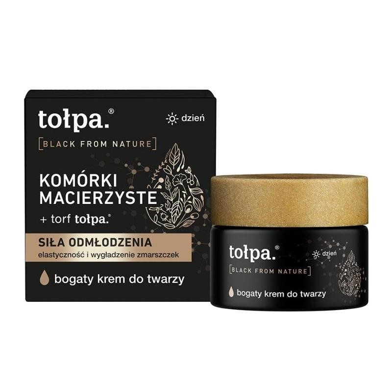 Tołpa crema viso ricca black from nature per il giorno 50 ml