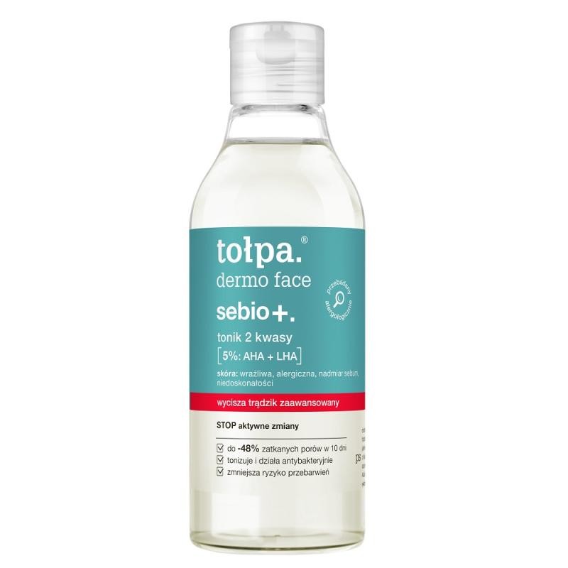 Tołpa dermo face sebio+ tonico viso aha + lha 200ml