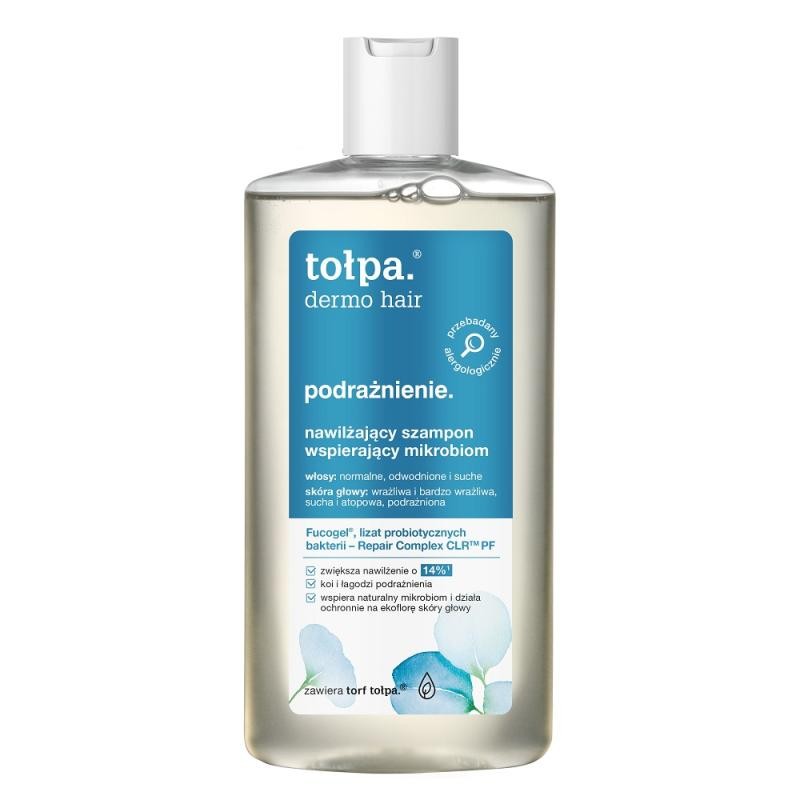 Tołpa shampoo idratante dermo hair a supporto del microbioma irritazione 250ml