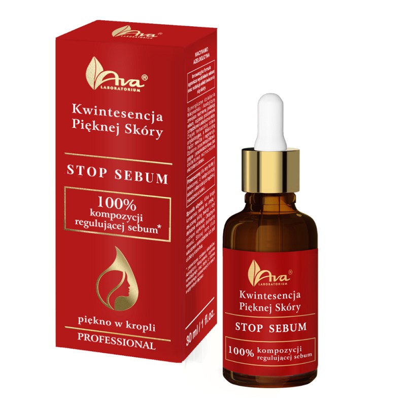 Ava laboratorium quintessence of beautiful skin stop sebum siero viso normalizzante 30 ml
