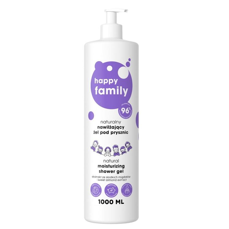 Happy family docciaschiuma idratante naturale per tutta la famiglia dai 3 anni in su 1000ml