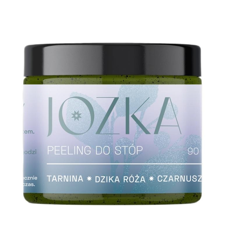 Jozka peeling per i piedi a base di prugnolo, rosa selvatica e cumino nero 90 ml