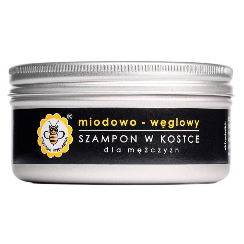 Miodowa mydlarnia shampoo al miele e carbone in cubo 70 g