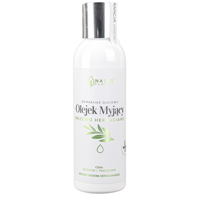 Natur planet olio detergente viso tea tree per la rimozione del trucco 150 ml