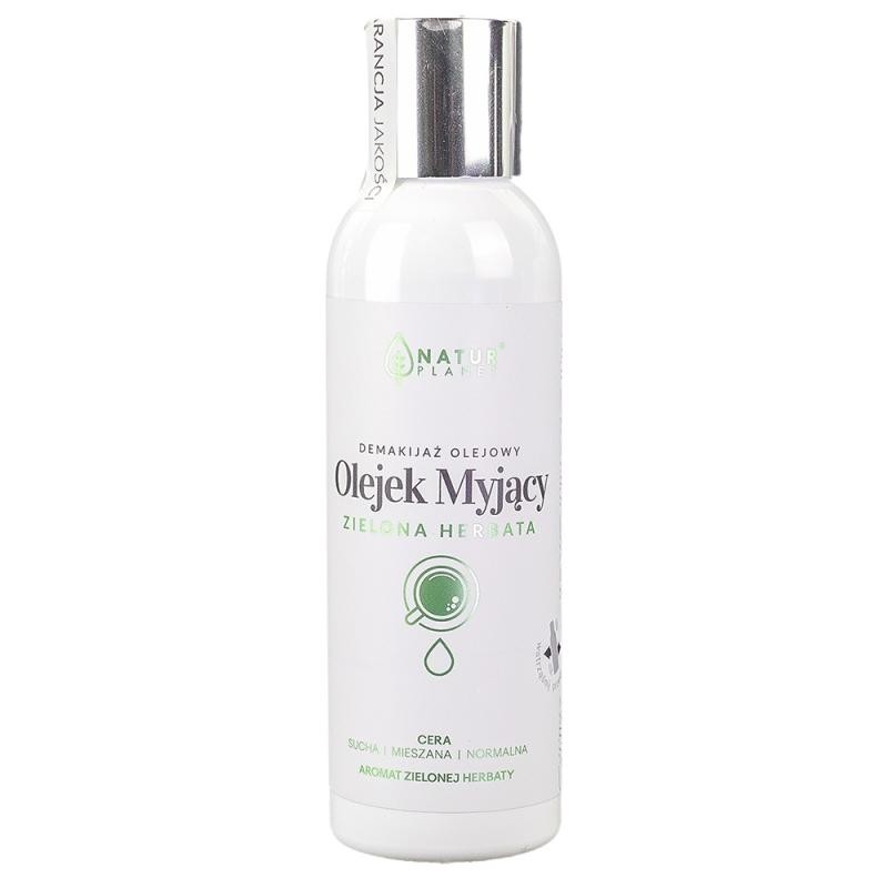 Natur planet olio detergente viso al tè verde per la rimozione del trucco 150 ml