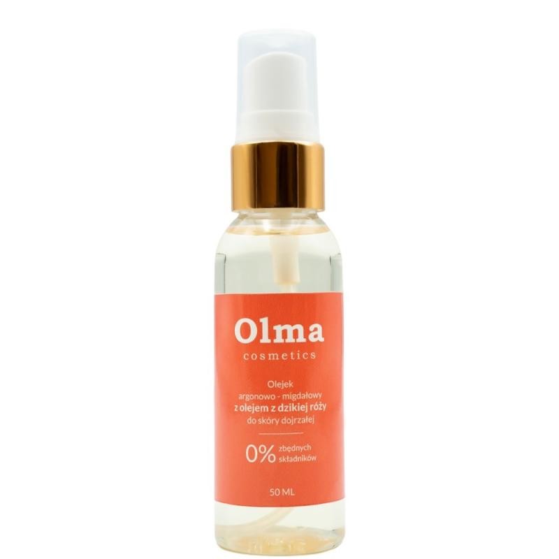 Olma cosmetics olio di argan e mandorle per pelli mature con olio di rosa selvatica 50 ml