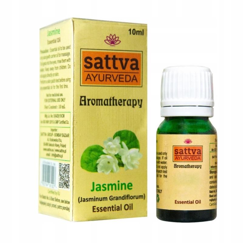 Sattva olio essenziale per aromaterapia olio essenziale di gelsomino 10 ml