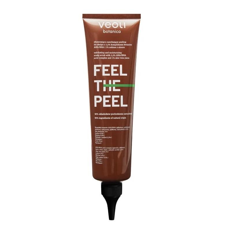 Veoli botanica feel the peel scrub esfoliante e idratante per il cuoio capelluto 150 ml