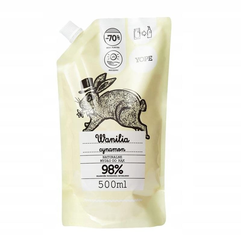 Yope ricarica di sapone liquido idratante vaniglia e cannella 500 ml