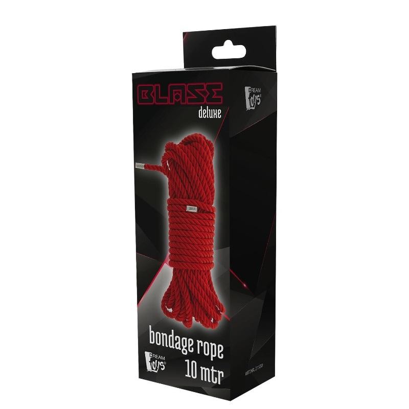 Dream toys corda per bondage blaze deluxe rossa da 10 m