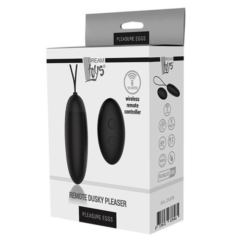 Dream toys uovo vibrante remote dusky pleaser nero