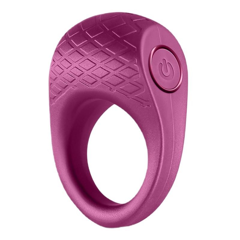 Nsnovelties anello per il pene seduction levi metallic burgundy