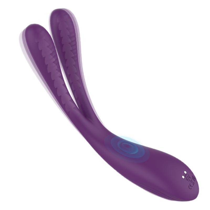 S-hande vibratore multifunzionale jade rabbit violet