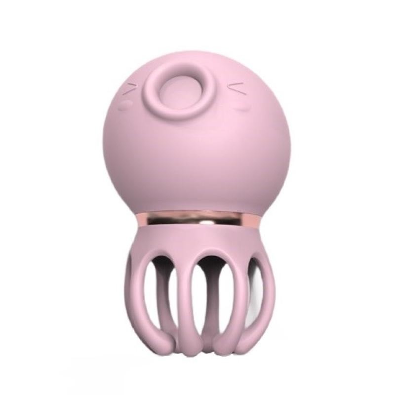 S-hande vibratore a suzione mirror 2 rosa