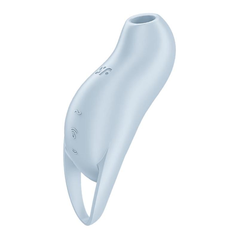 Satisfyer stimolatore clitorideo ricaricabile pocket pro air wave blu
