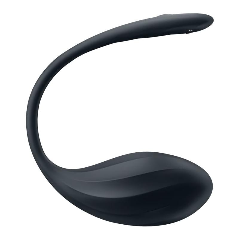 Satisfyer uovo vibrante a petalo a coste nero