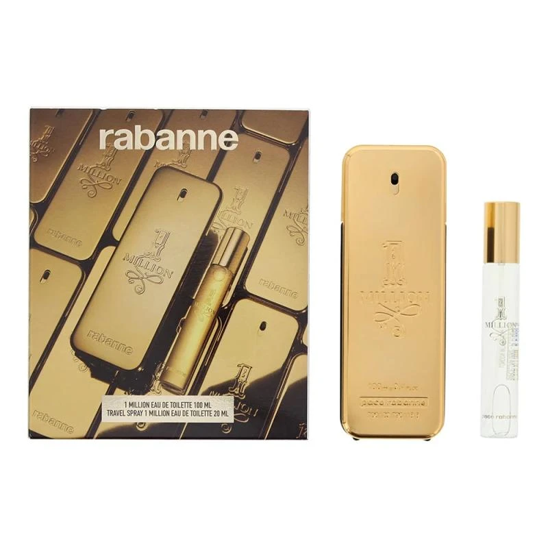 Set paco rabanne 1 million edt spray 100 ml + edt spray 20 ml